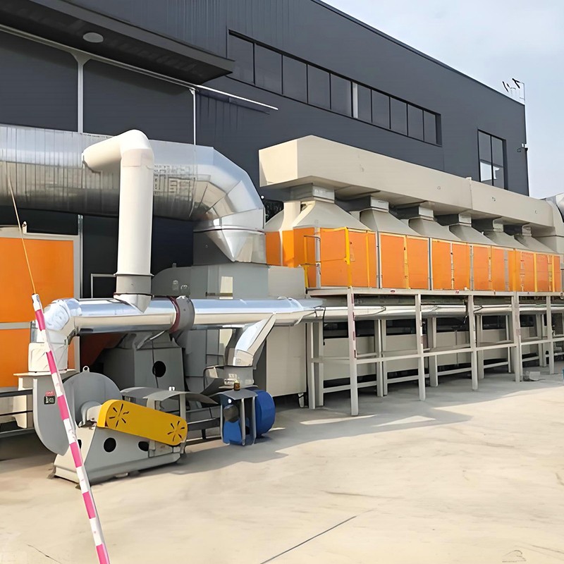 Waste gas treatment case